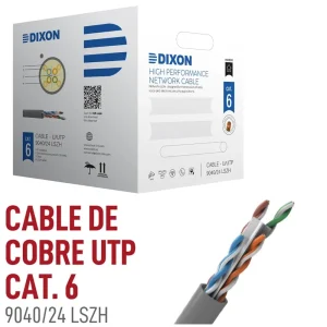 cable utp cat6 24awg i lszh libre de halogeno gris